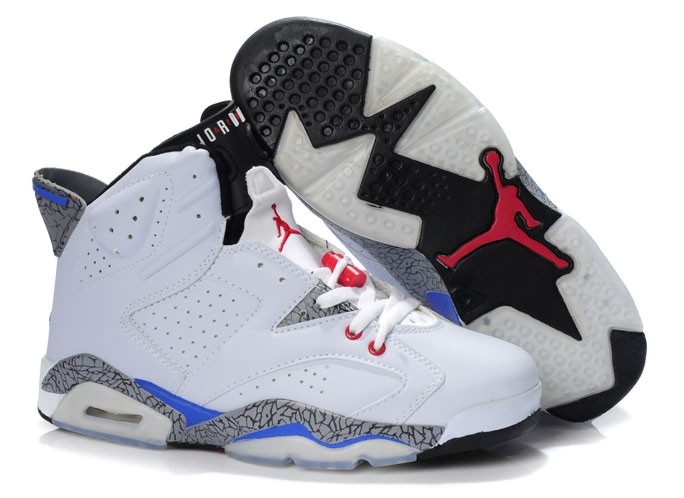 (On Sale April) 2012 Air Jordan 6 (VI) White Black Red Stria